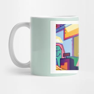 Colorful Pop art of Squidward Mug